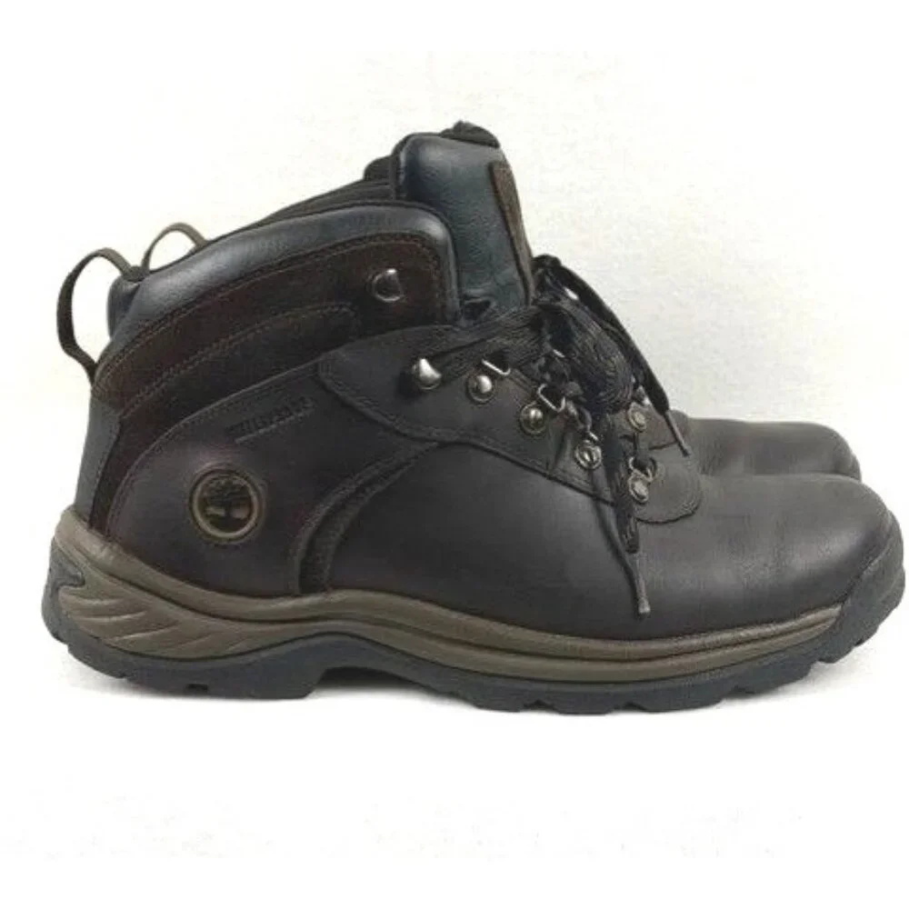Timberland Men's Waterproof Hiking‎ Boots Brown Leather Size 11.5